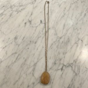 Mid chest necklace with stone